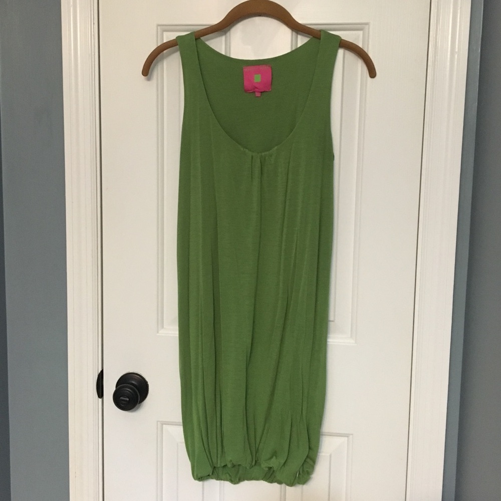 Lime green bubble dress